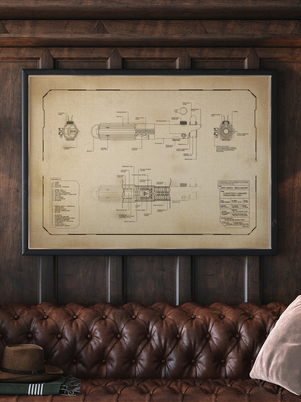 Lightsaber Blueprint - Vintage